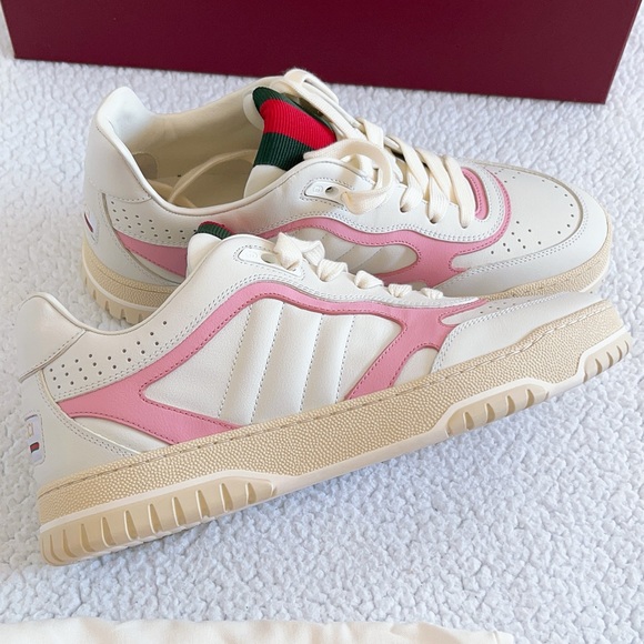 Gucci Women’s Women’s Bicolor Web Low-Top Sneakers - Picture 3 of 16